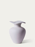 Large cream organic vase