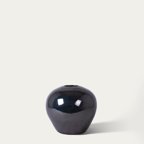 Green round vase
